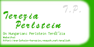 terezia perlstein business card